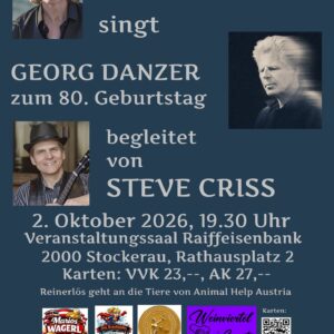 Chris Molisch singt Georg Danzer - zum 80. Geburtstag.